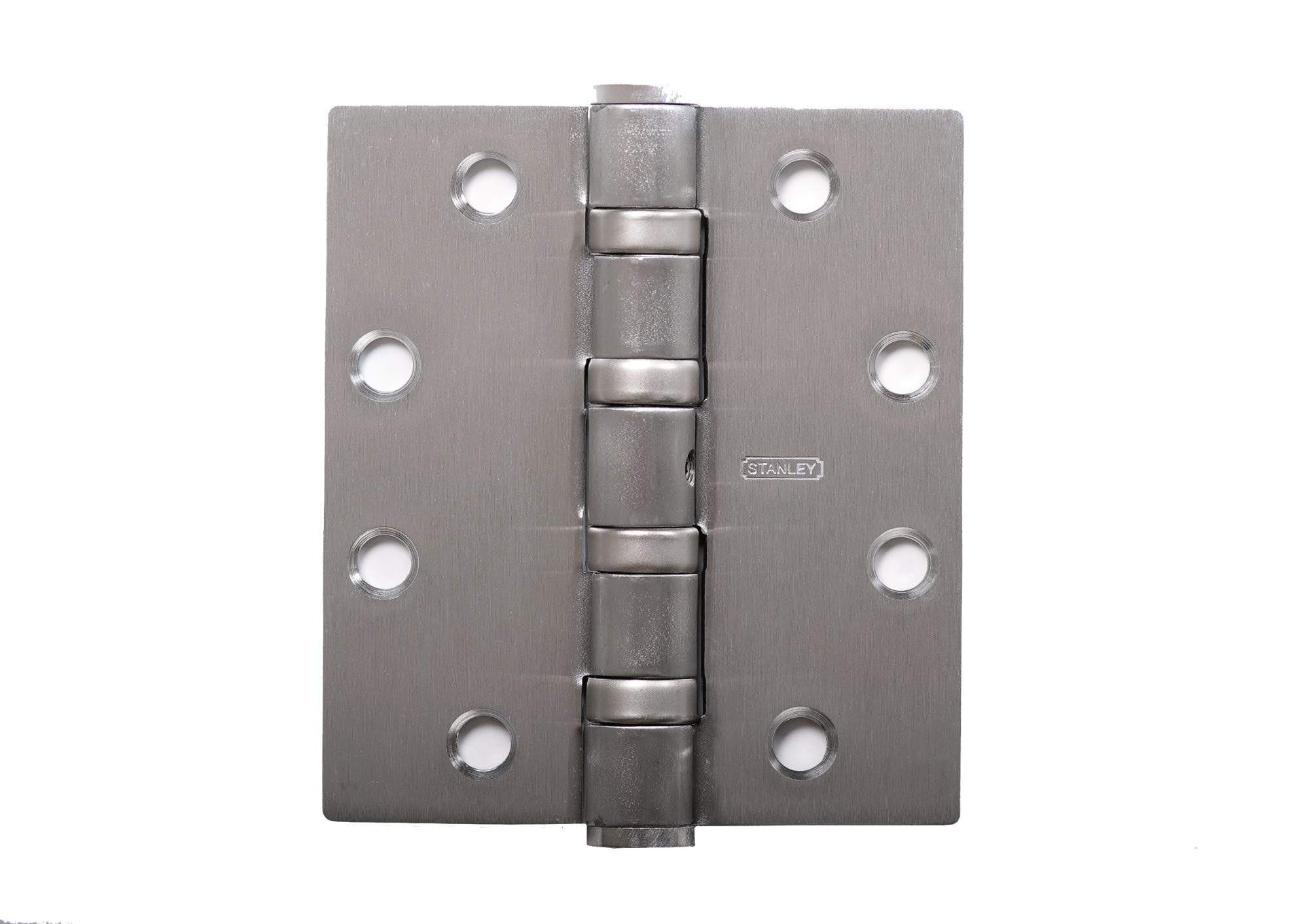 STANLEY FBB168 4 5X4 5 26D STL Door Hinge, Satin Chrome, Steel, 5