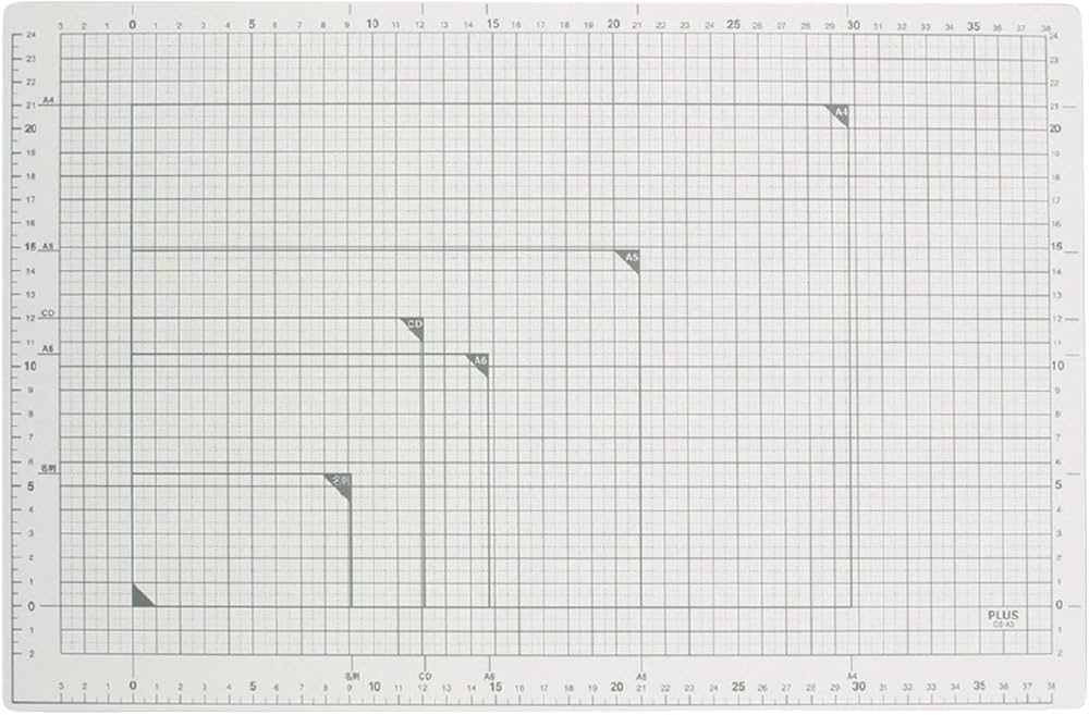 Amazon | プラス カッターマット カッティングマット 両面 A3 300