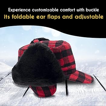 surell Red Plaid Faux Fur Aviator Hat - Warm Fudd Trooper Hat