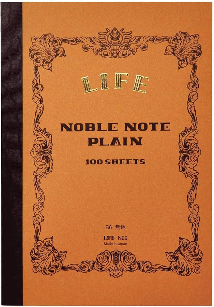 Amazon | ライフ ノート ノーブルノート 無地 B6 N29 | ノート