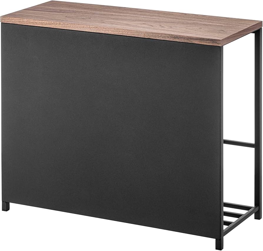 Amazon.co.jp: 山崎実業(Yamazaki) 収納付き 玄関ベンチ ブラック 約