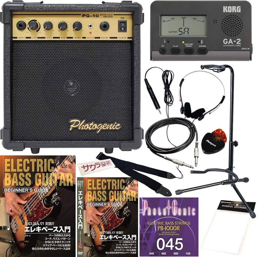 Amazon.co.jp: ベース初心者入門 サクラ楽器オリジナル 小物詰め合わせ
