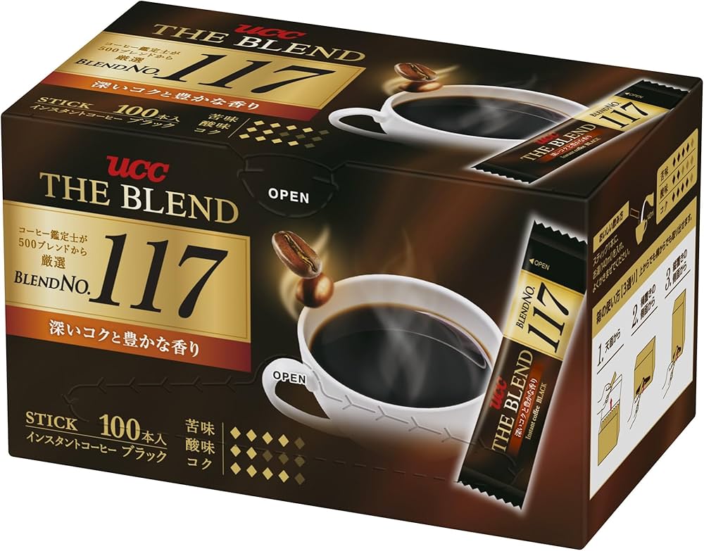 Amazon.co.jp: The Blend UCC 117 Stick Coffee, 100 Sticks [Instant