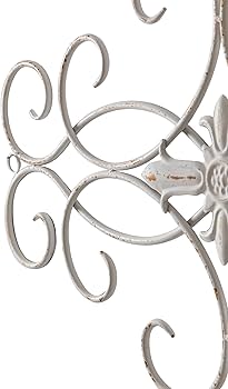 Amazon.com: Sintosin Vintage Large Distressed White Wrought Iron