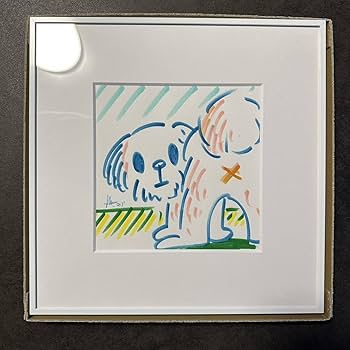 天野タケル 'The Dog' サイン入り シルクスクリーン 版画 Amazon.co.jp