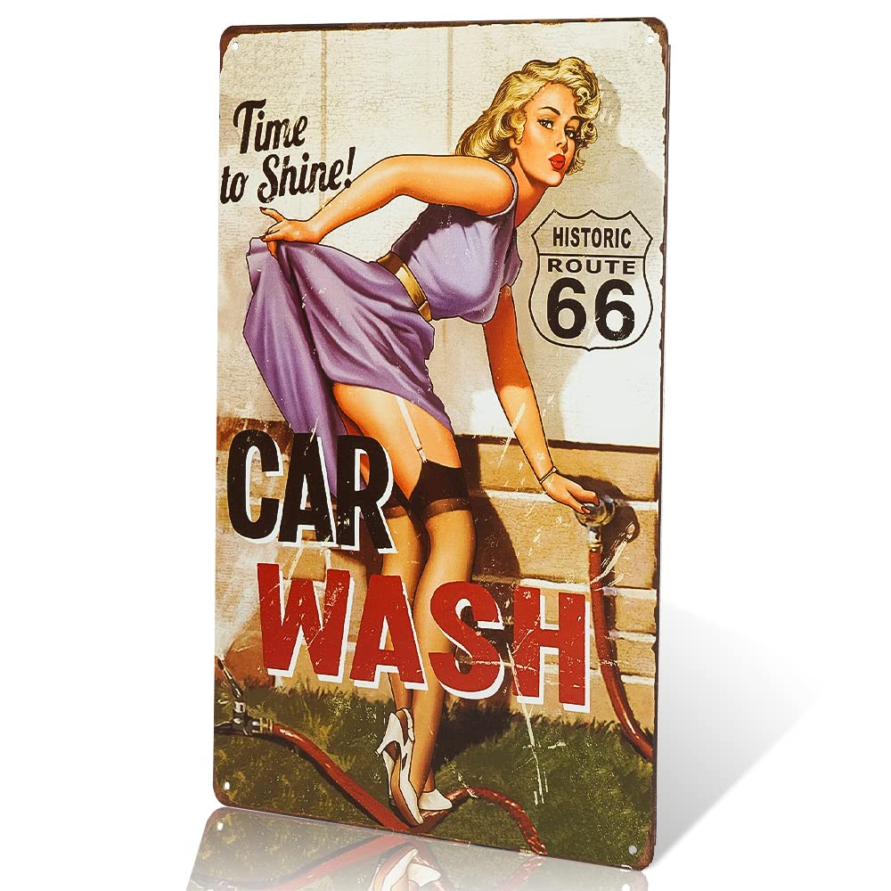 Wood Frame Vintage Poster パンサーピンナップガール