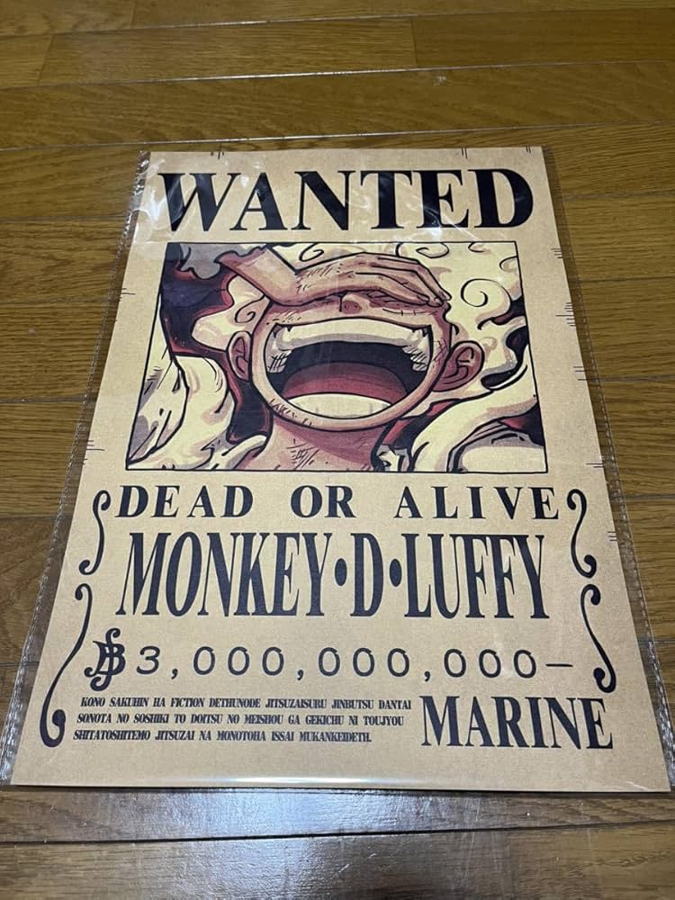Amazon.co.jp: ワンピース ONEPIECE 手配書 懸賞金 ポスター 4枚セット