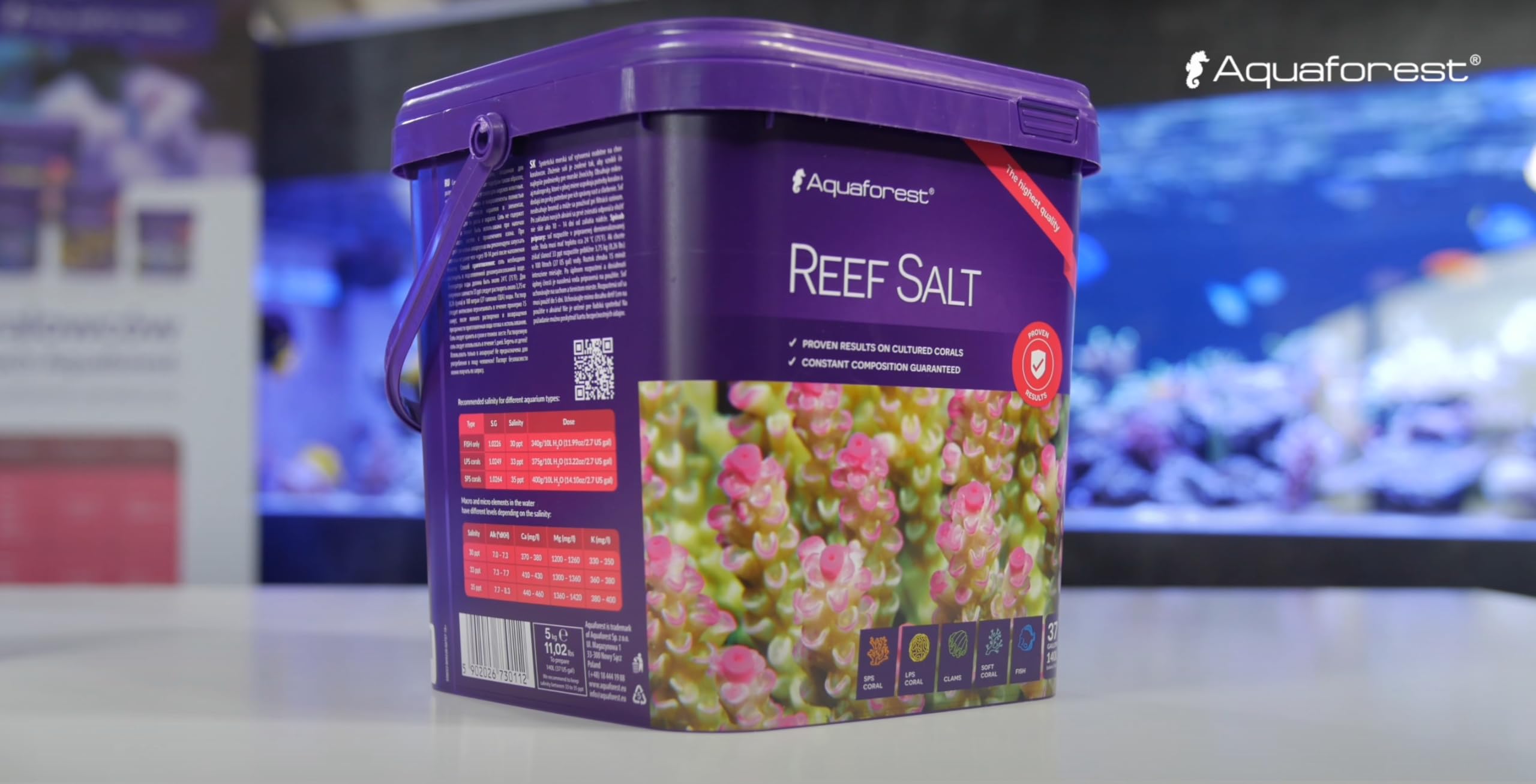 AQUAFOREST REEF SALT 22KG : Amazon.ae: Pet Supplies