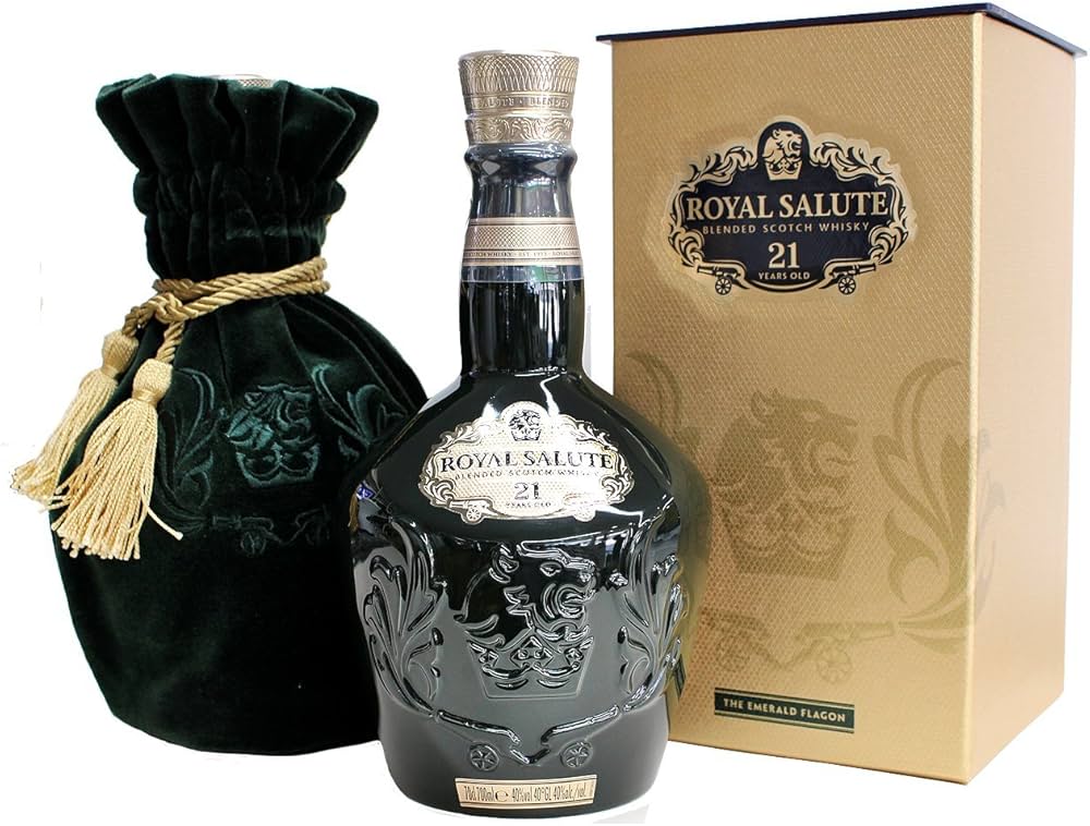 Amazon.co.jp: [旧ラベル] ロイヤルサルート 21年 緑ボトル (シーバス