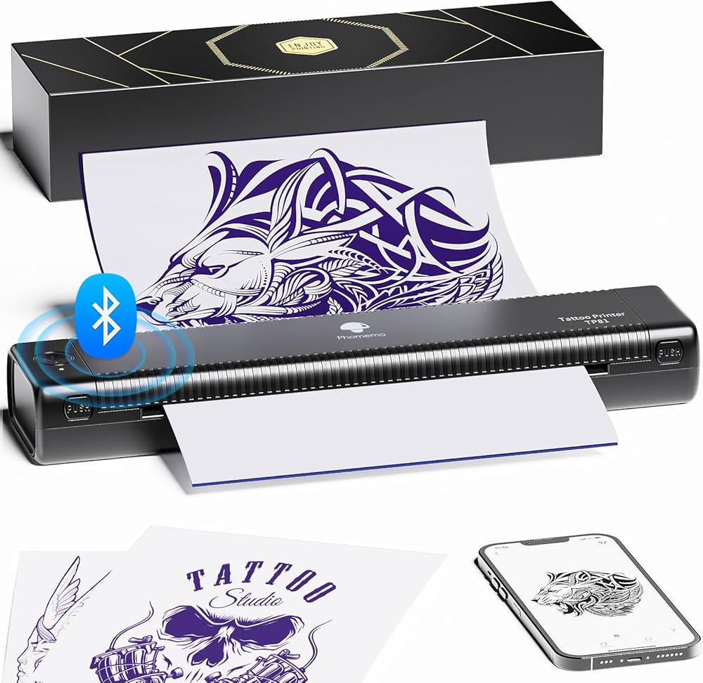 Amazon.co.jp: Phomemo TP81 tattoo printer タトゥー用紙10枚付属