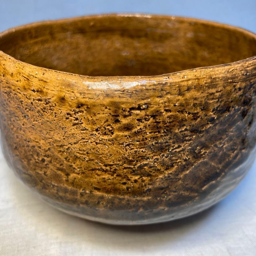 赤楽茶碗 楽焼 昭楽 抹茶碗 茶道具 共箱(306Bc)