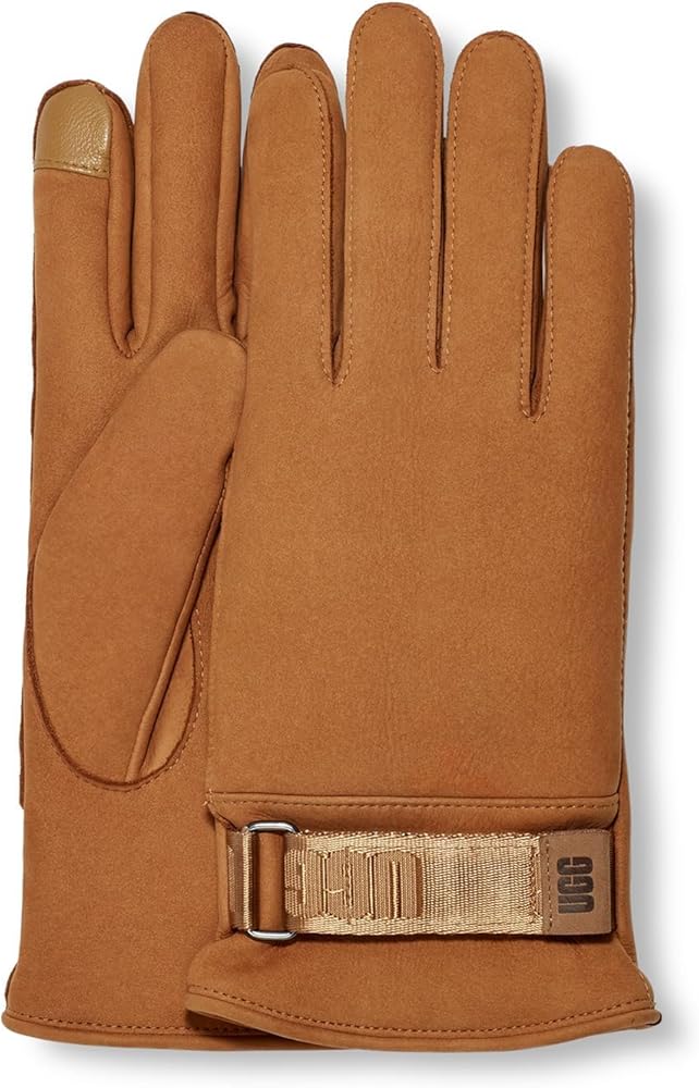 Amazon | UGG ロゴ レザー スマートグローブ 導電性の先端とリサイクル