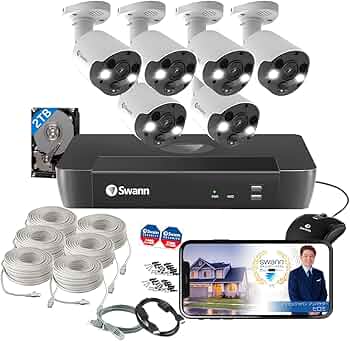 Amazon.co.jp: 【日本正規代理店】Swann セキュリティカメラ 8