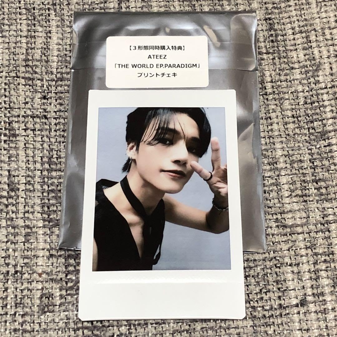 ATEEZ サン ポラロイド チェキ WORK 白 ATEEZ サン ポラロイド チェキ