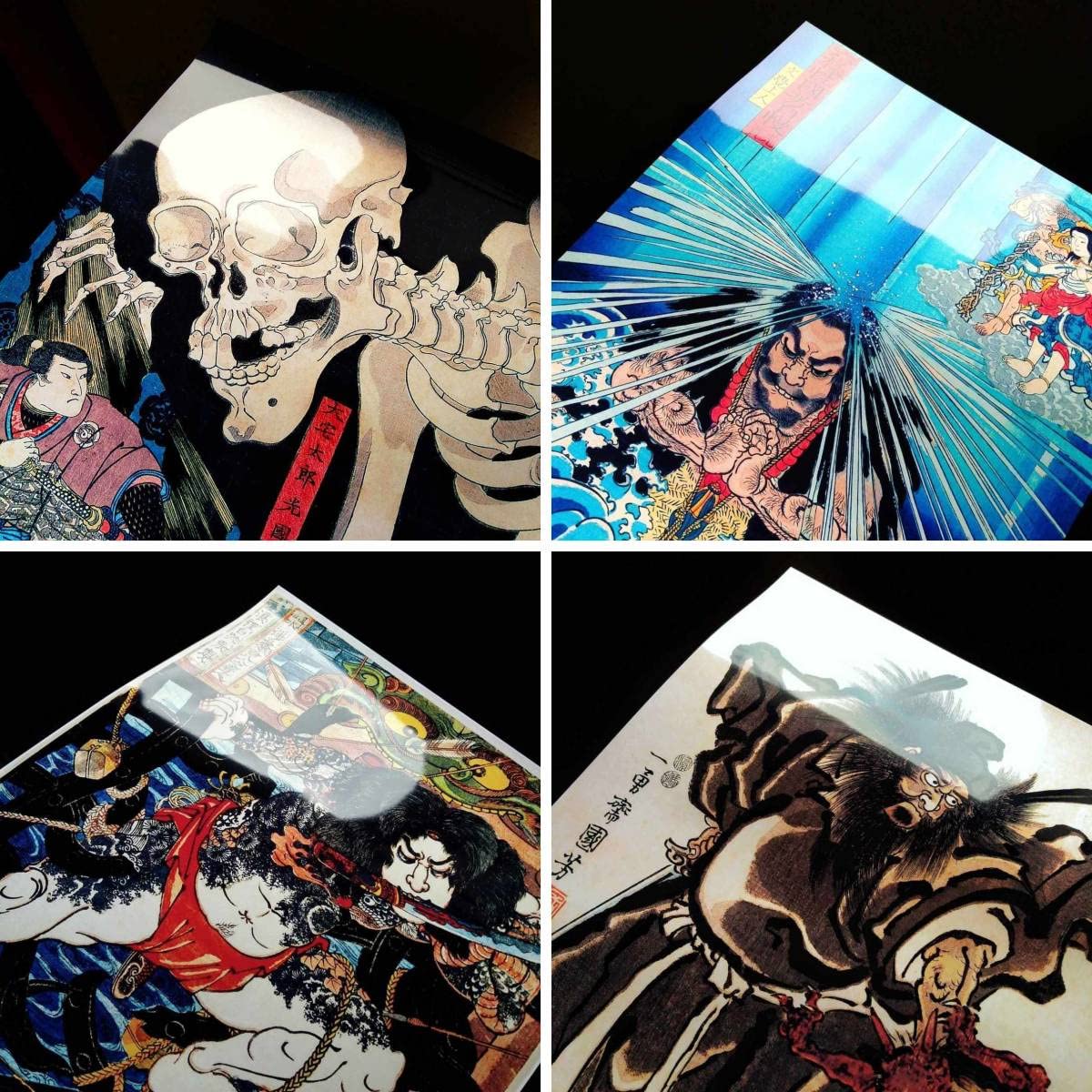 歌川国芳 水滸伝 水晶画 アートパネル 歌川国芳 通俗水滸伝豪傑百八