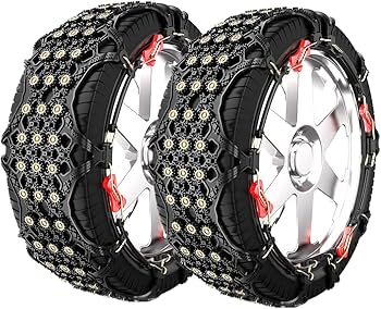 Amazon | タイヤチェーン スノーチェーン 4種スパイクピン 簡単 ロック