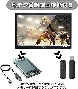 Amazon | Miriyon ポータブルテレビ デジタルテレビ [2024新登場] 14型