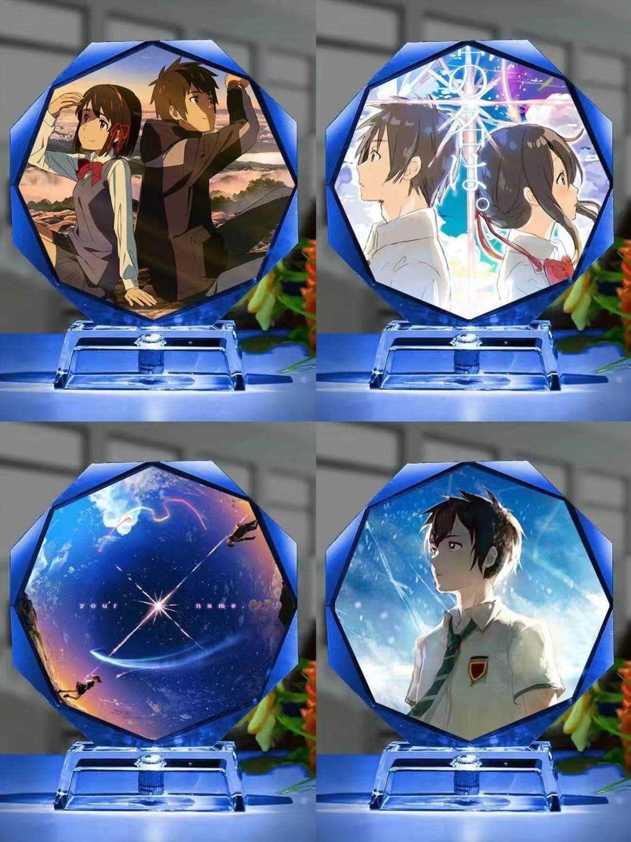 Amazon.co.jp: 君の名は 結晶 アクリルスタンド 装飾品 立花 瀧 宮水