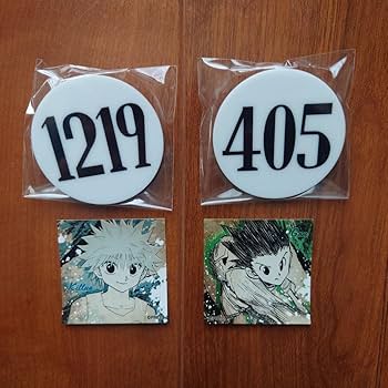 Amazon.co.jp: HUNTER×HUNTER キルア・ゴン番号札&ステッカーセット