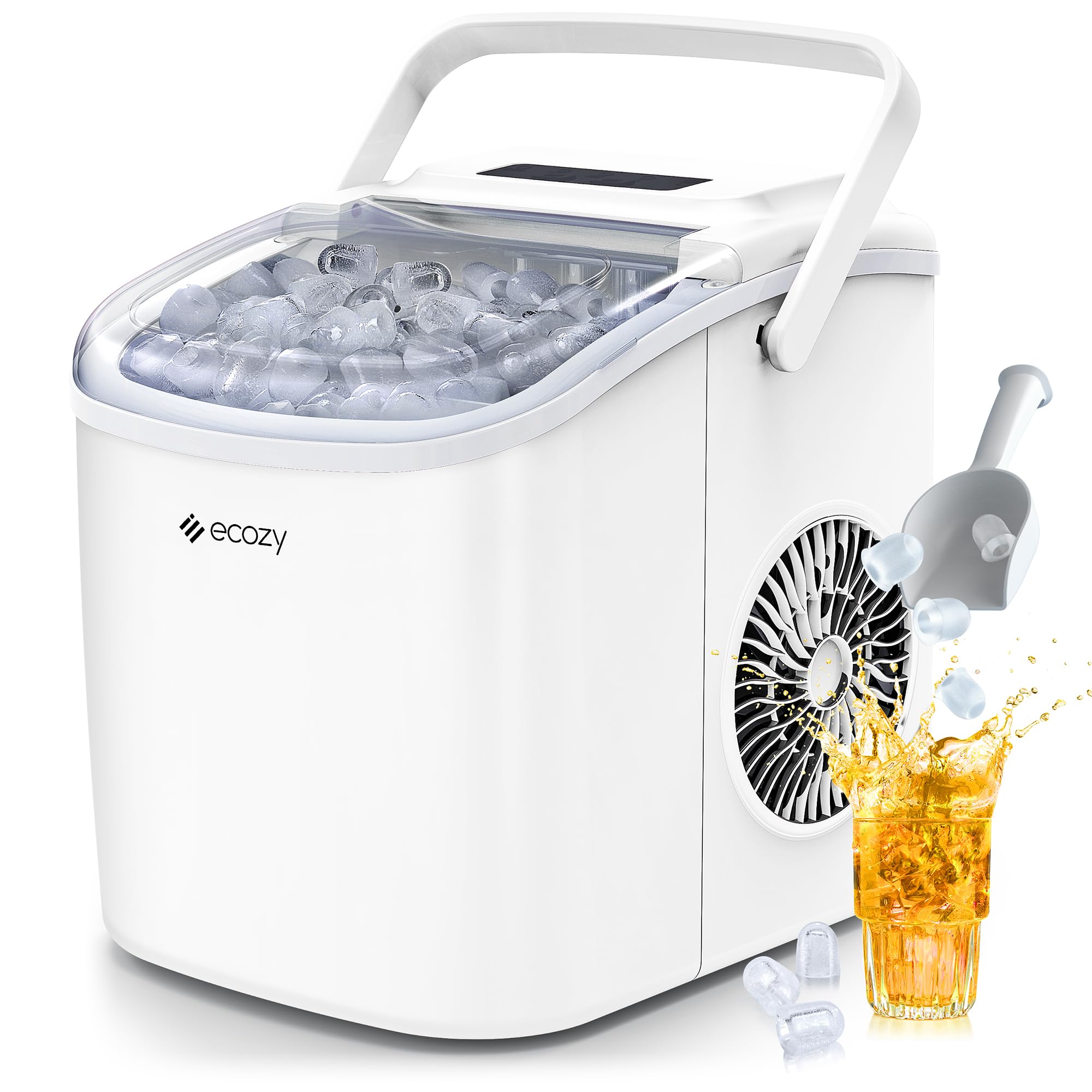 Amazon.co.jp: 製氷機 家庭用 高速製氷機 最速6分 自動洗浄機能付き 2