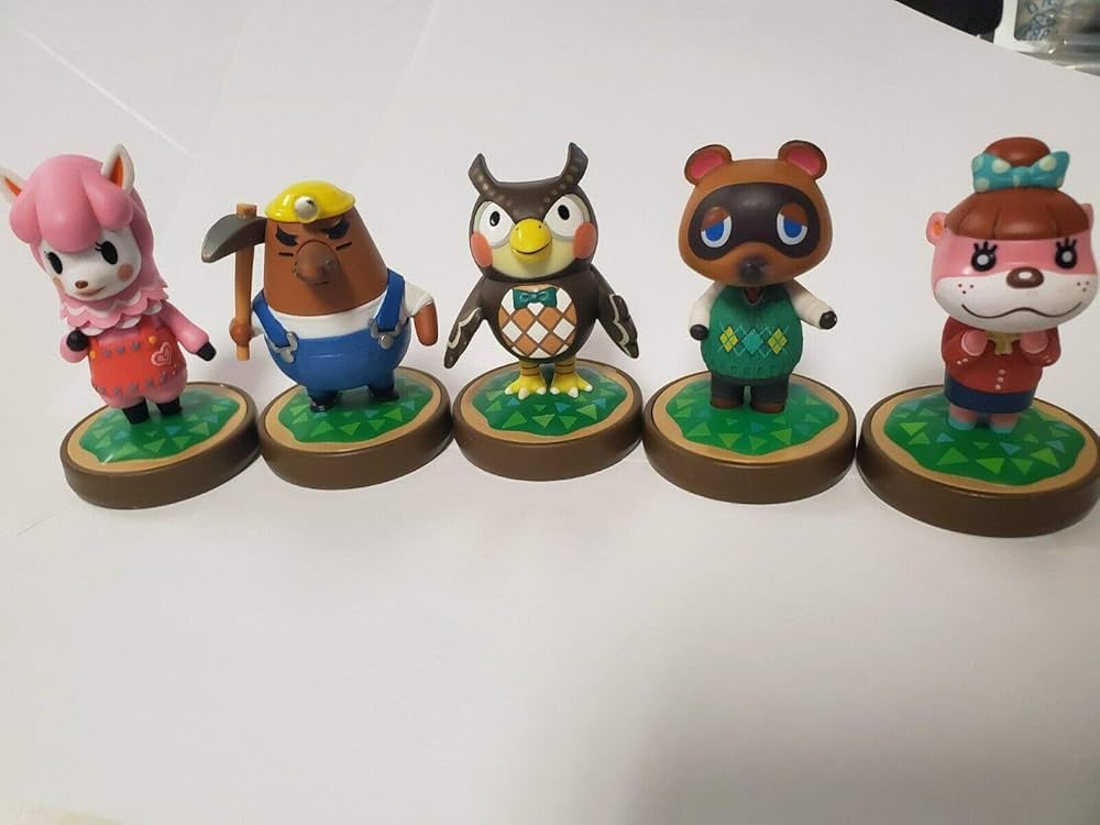 Amazon.com: Amiibo Animal Crossing Series Figure 5- Pack Bundle