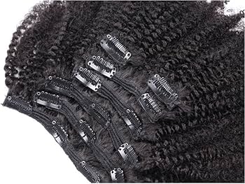 Amazon.com : Ms Fenda Afro Kinky Curly 4B 4C Clip In Hair