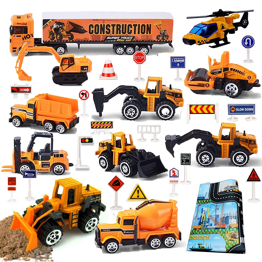 4990 ミニカー 働く車 建設土木系 工事車両セット ルース品 4990