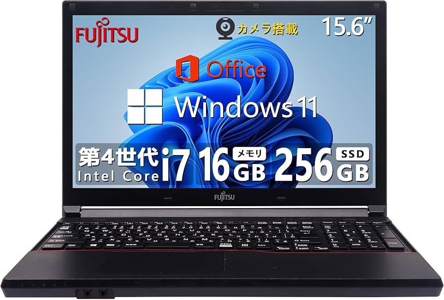 Win11公式対応8世代i7/メ16G/SSD+HDD/ブルーレイ/カメラ/無線 Win11高