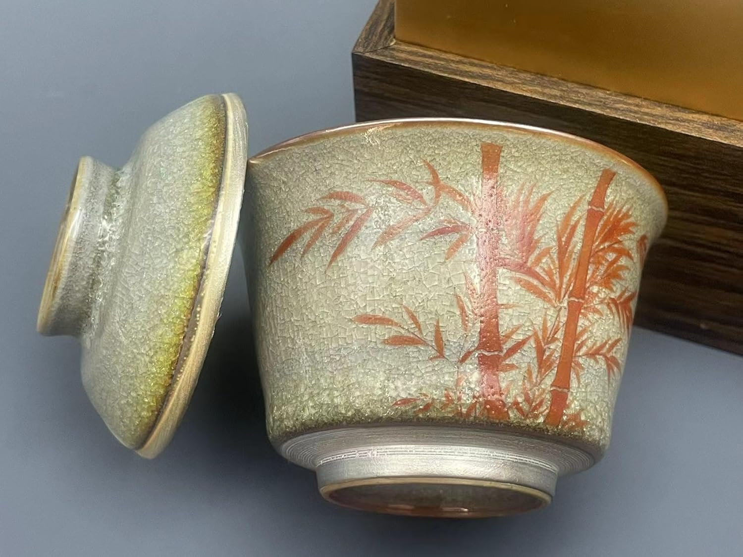 オールドニッポン 龍紋 ティーカップ ソーサー トリオ ドラゴン ぼかし 竜