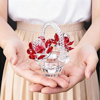 ステンドグラス Rose flower basket【受注作品】 ステンドグラス Rose