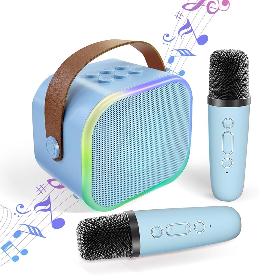 Amazon.co.jp: HolyCrab カラオケセット Bluetoothマイク 2本 Mini