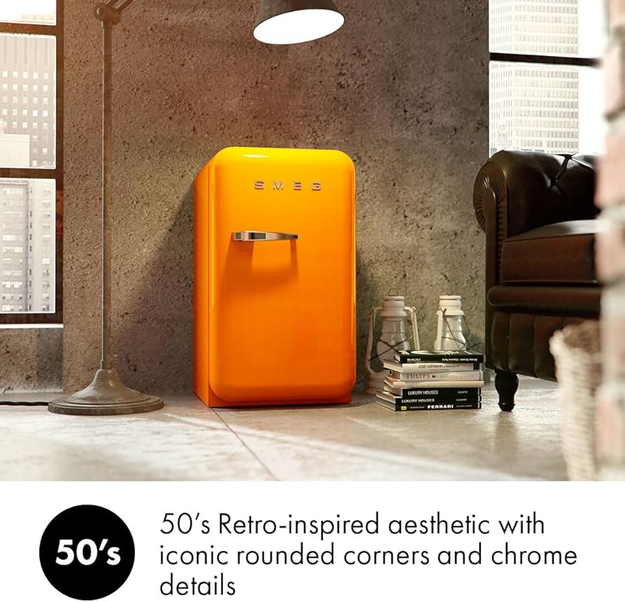 Amazon.com: Smeg FAB5 Retro Mini Fridge – 50s Style Compact Small