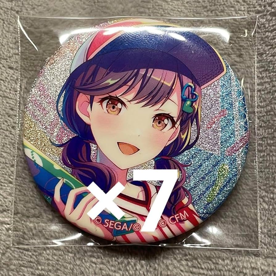 プロセカ サンリオ 絵名 グリッター缶バッジ 70個セット プロセカ 東雲