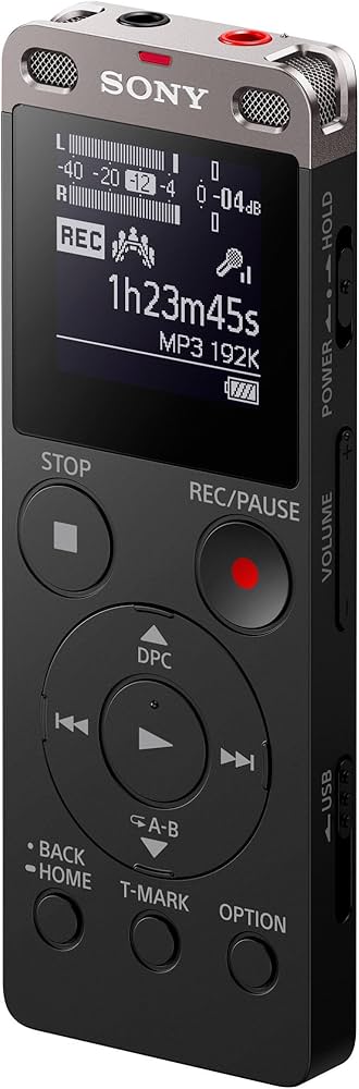 Amazon.com: Sony ICDUX560BLK Digital Voice Recorder 1