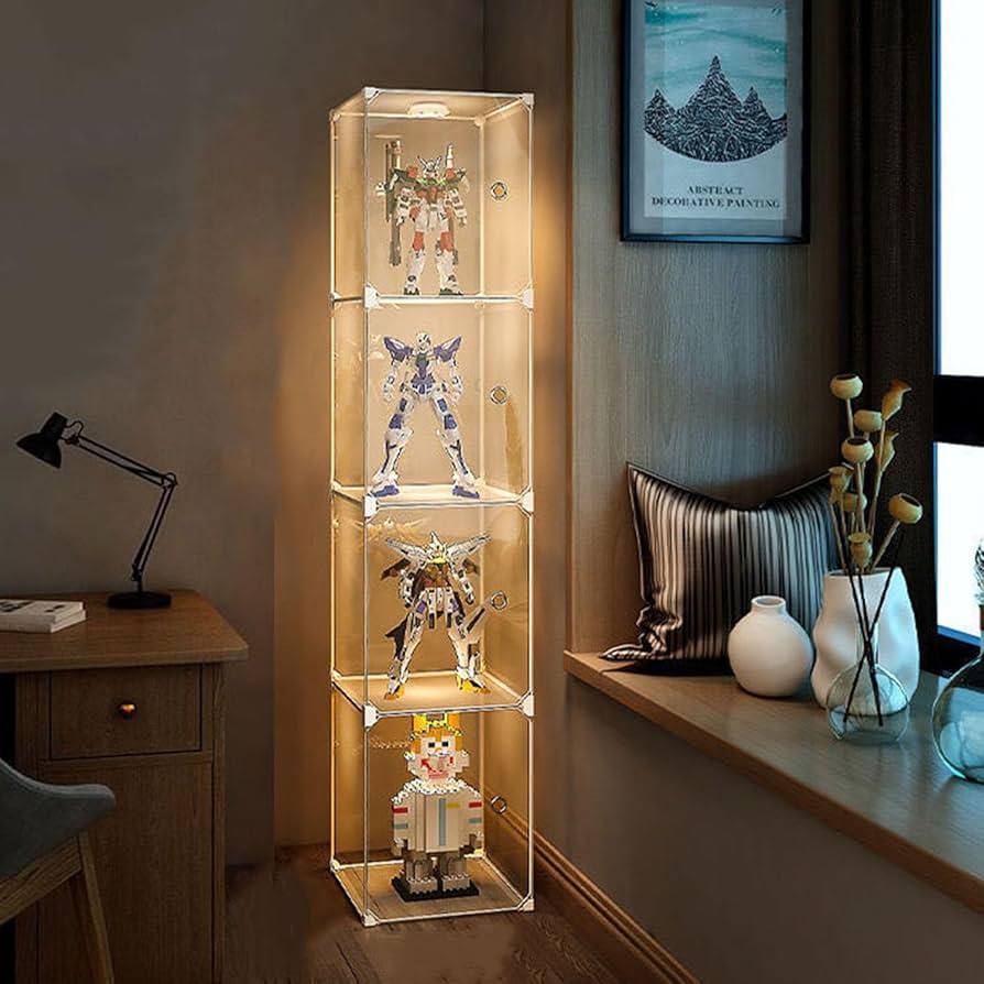 LED照明付き コレクションケース/ディスプレイケース Amazon.co.jp