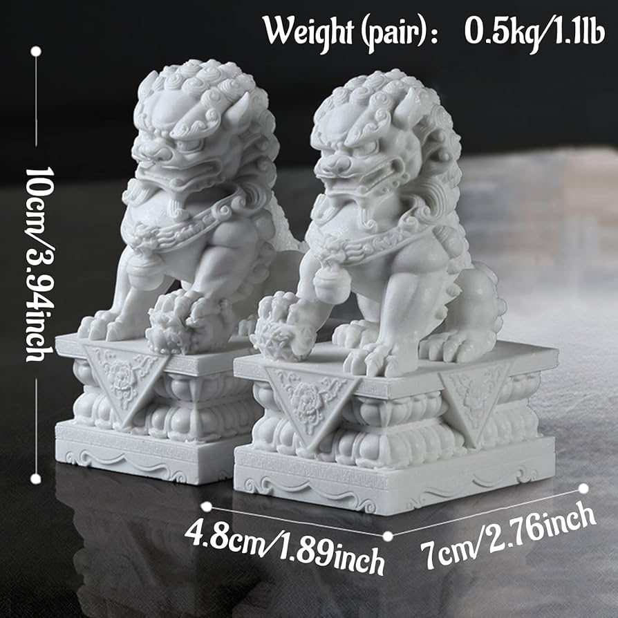 Amazon.co.jp: 獅子招財風水開運置物風水グッズ 獅子 ライオン置物獅子