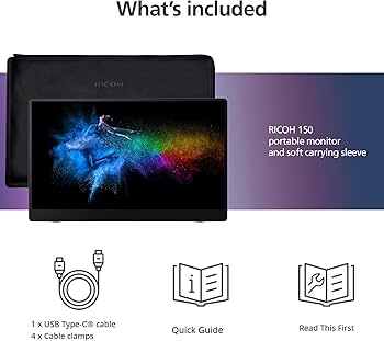 Amazon.co.jp: RICOH Portable Monitor 150 （有線モデル） : パソコン