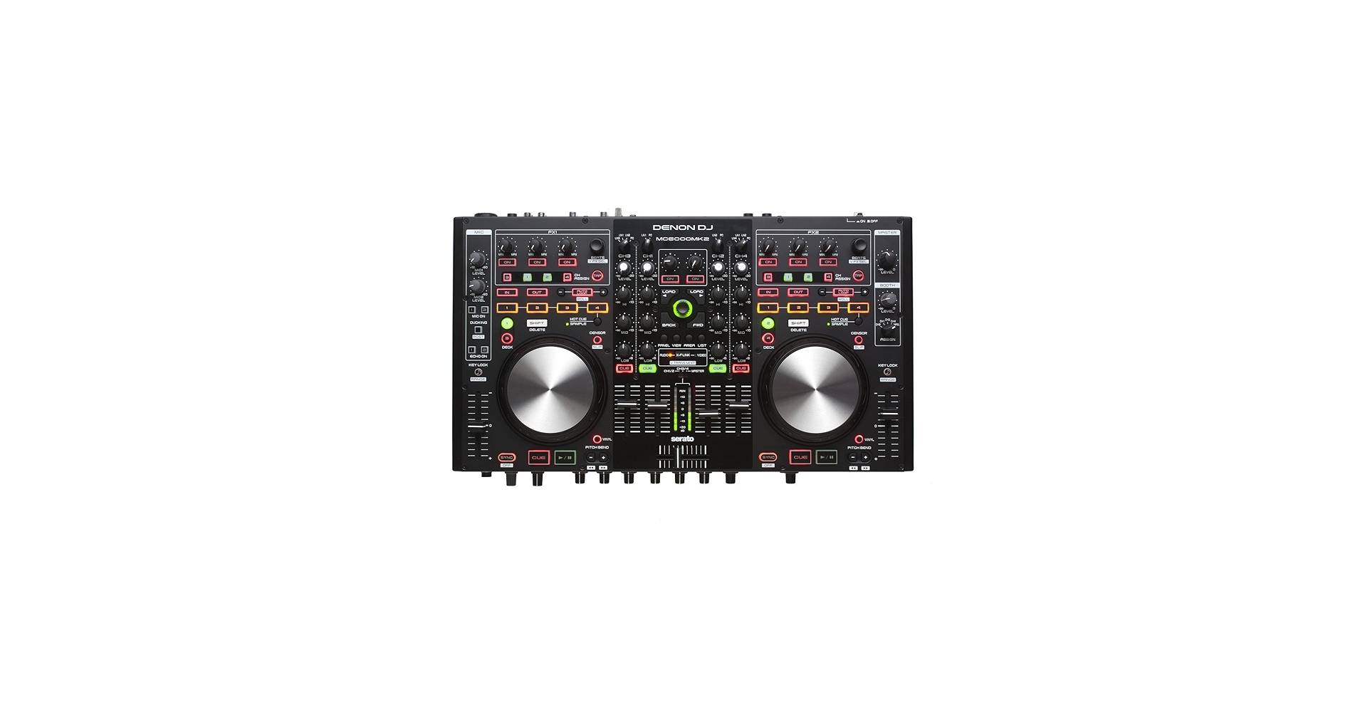 Denon DJ MC6000 MK2 Controladora de DJ profissional e Mixer 4