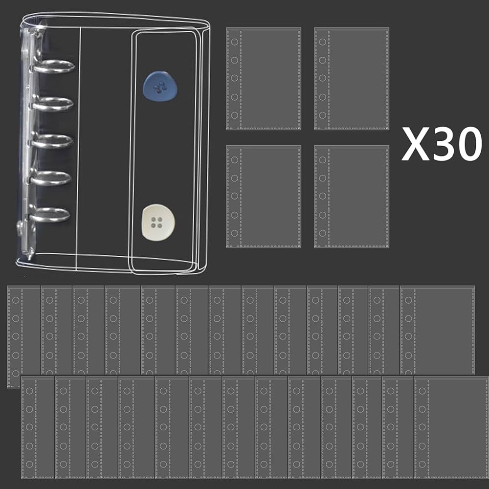 qub】透明シール帳 Amazon.co.jp: シール帳 透明 バインダー クリア