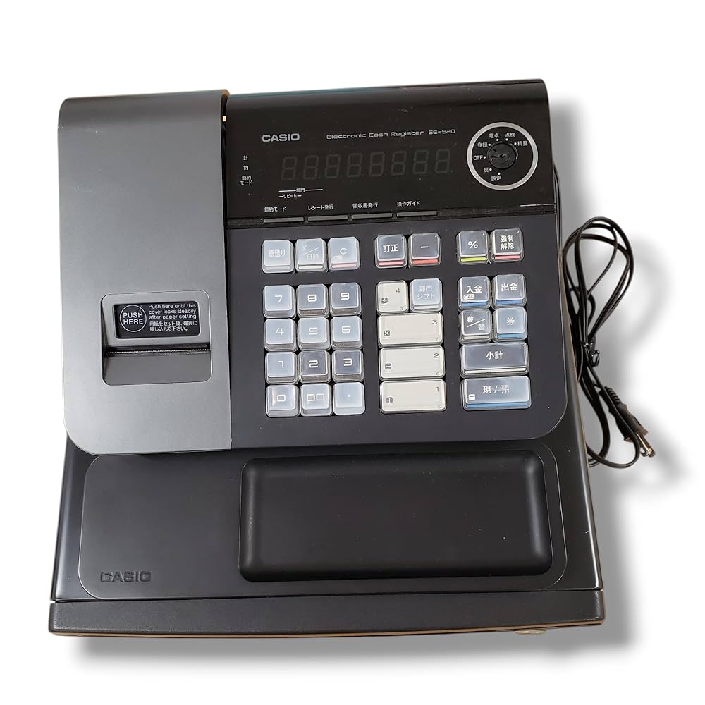 CASIO MODEL．SE-S20 カシオ レジスター 100v 6W 50/60Hz 鍵無 カシオ