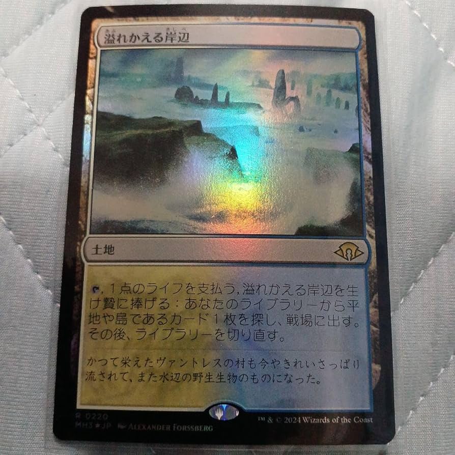mtg 溢れかえる岸辺 4枚 ボーダーレス 日本語 mtg 溢れかえる岸辺 4枚