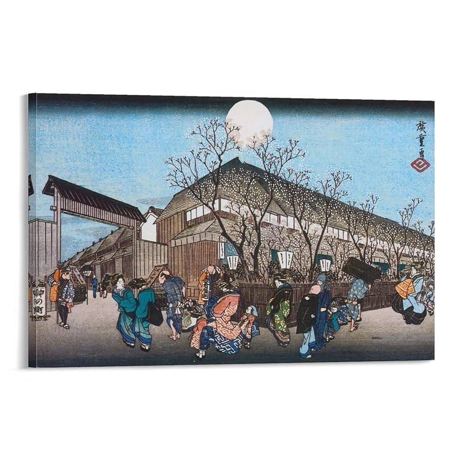浮世絵 広重画集 初代歌川広重画 「名作日本の風景版画」 版画集 共同通信