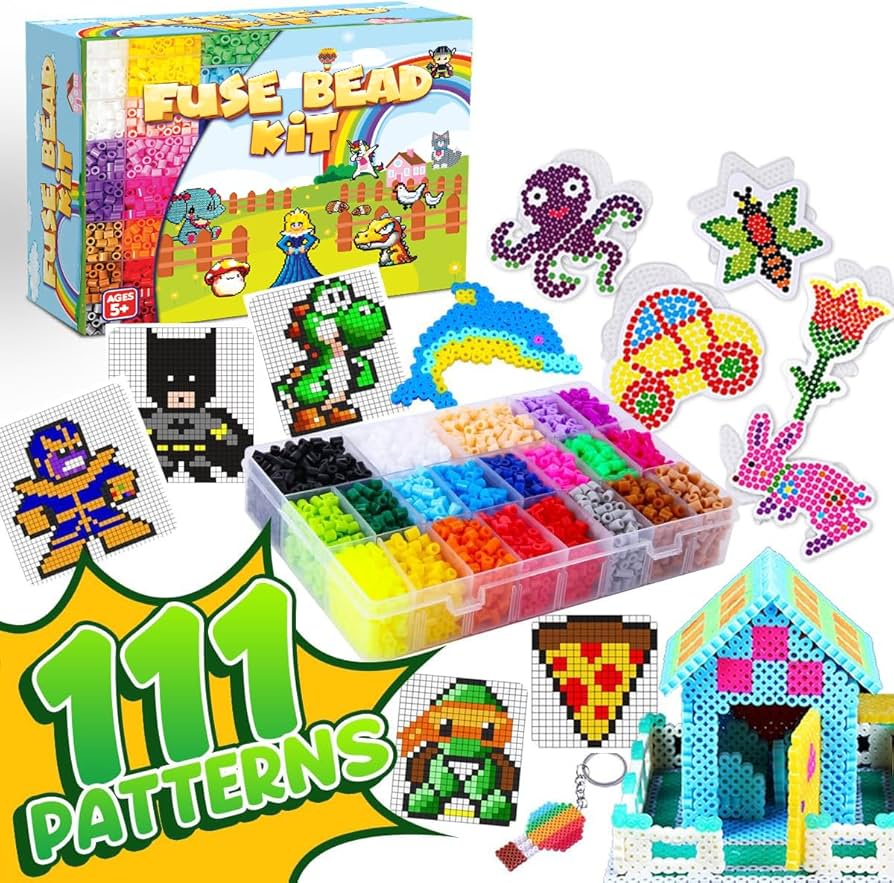 Amazon.com: Goody King Arts and Crafts Fuse Beads Kit for Kids