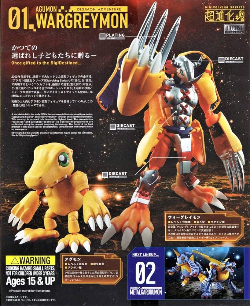 Amazon.co.jp: Super Evolution Spirits 01 WarGreymon Digimon
