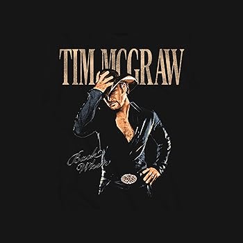 Amazon.com: Tim McGraw T Shirt Back When Adult Black Short Sleeve