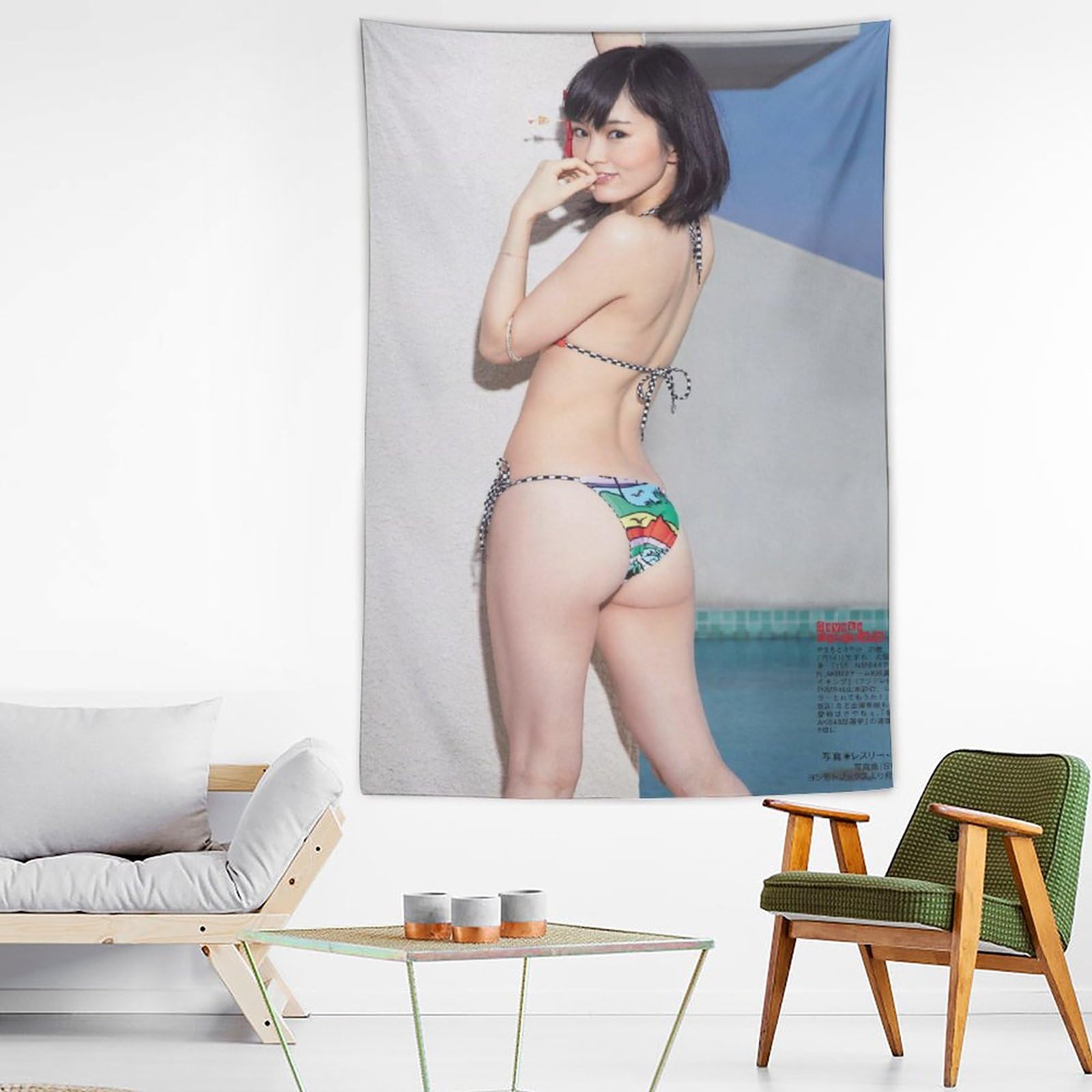 山本彩 掛け軸 水着 2017 推しタペストリー 山本彩 掛け軸 水着 2017