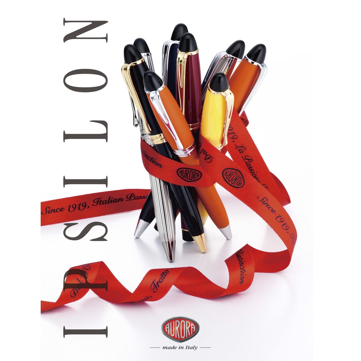 Amazon.co.jp: アウロラ 万年筆 EF 極細字 イプシロン B11-XE ボルドー