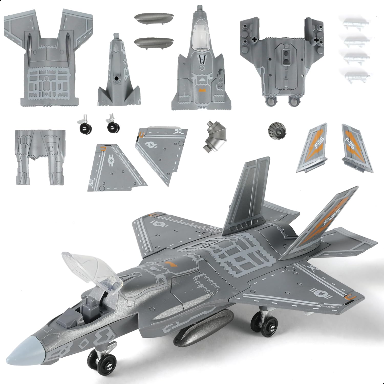 Amazon | SEBUNAS 1:72スケール F-35 戦闘機 クイックビルドモデル
