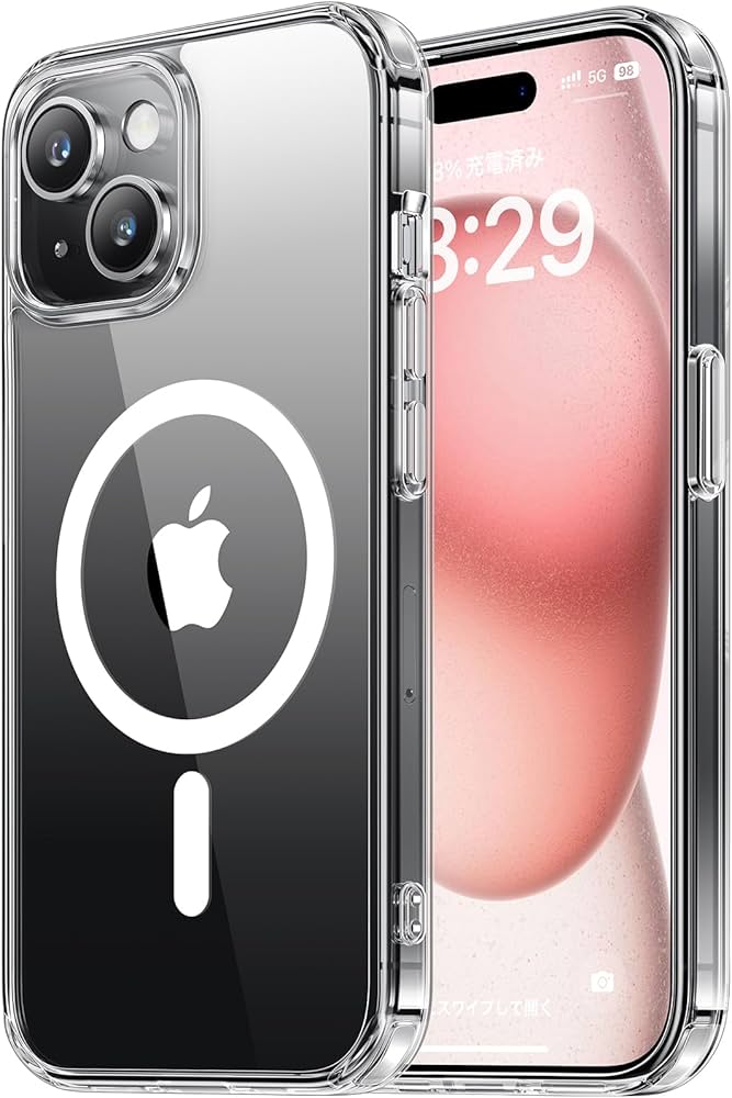 Amazon.co.jp: NIMASO ケース MagSafe対応 iPhone 15 用 クリア 保護