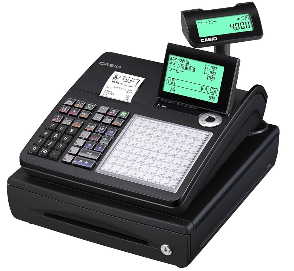 17789 カシオ レジスター TE-400 ブラック | カシオ レジスター